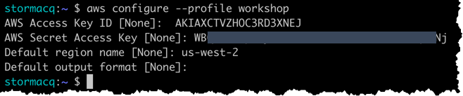 aws configure